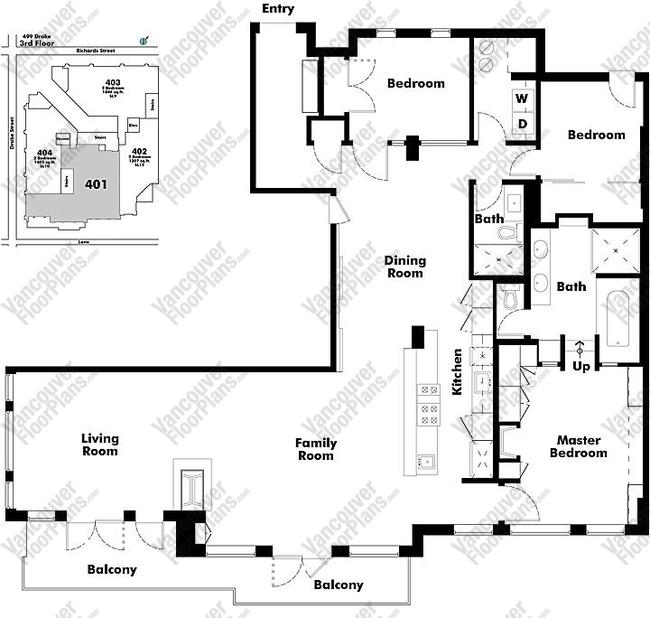Floor Plan 401 499 Drake