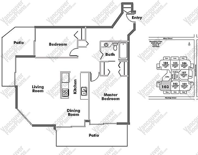 Floor Plan 103 3760 Albert Street