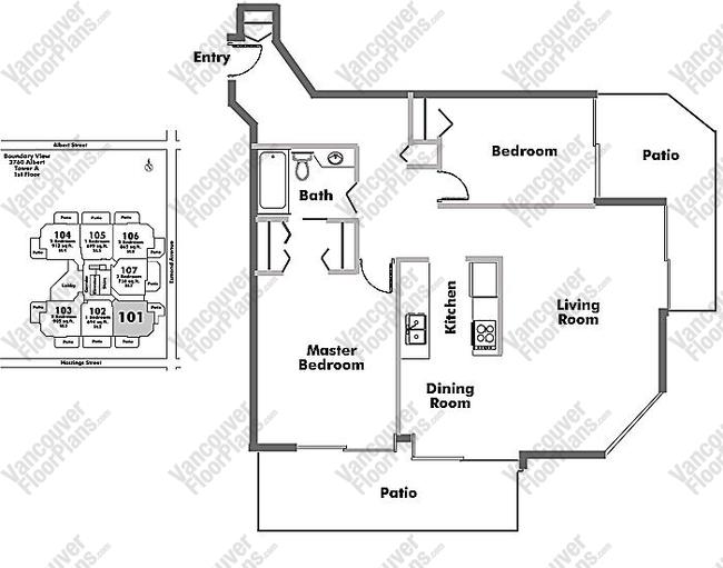 Floor Plan 101 3760 Albert Street