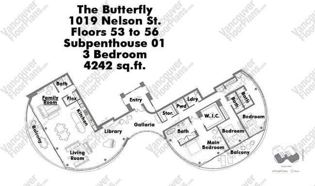 Floor Plan 5401 1019 Nelson Street