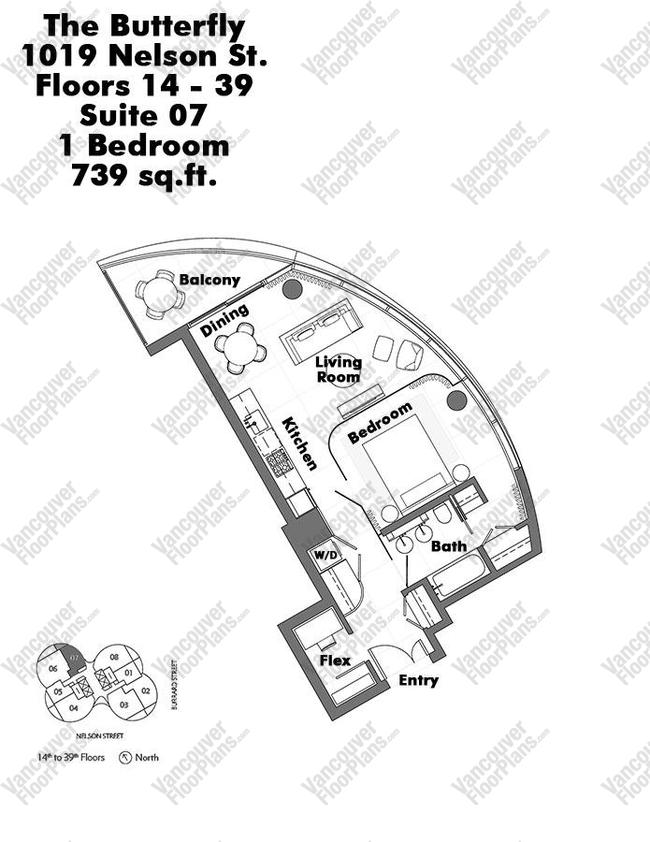 Floor Plan 3007 1019 Nelson Street