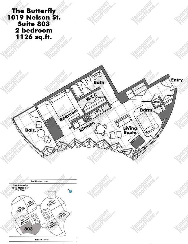 Floor Plan 803 1019 Nelson Street