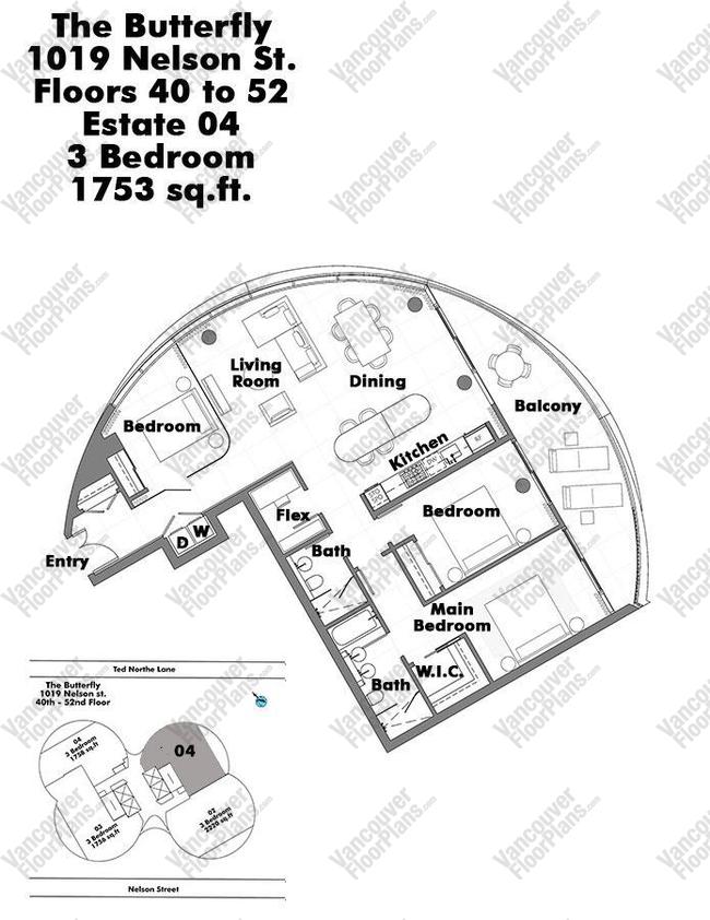 Floor Plan 5104 1019 Nelson Street