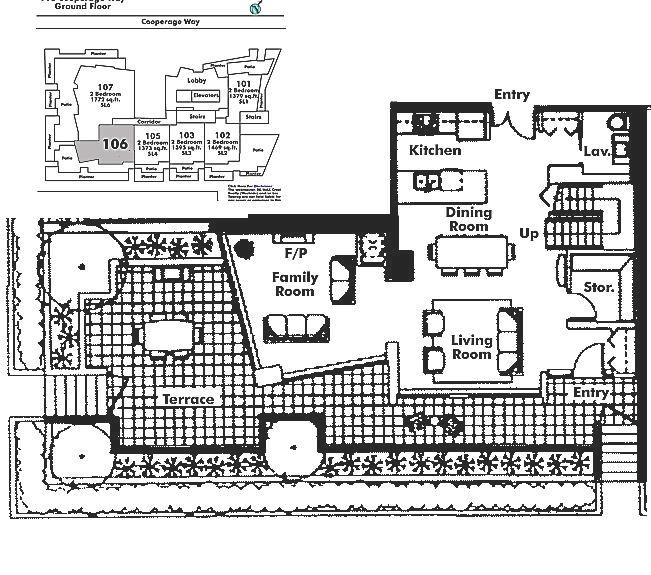 106 8 Smithe Mews, Vancouver, BC Floor Plan