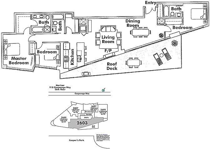 2603 8 SMITHE MEWS, Vancouver, BC Floor Plan