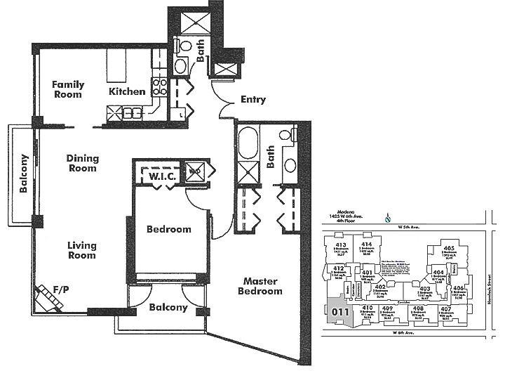 411 1425 W 6TH AVENUE, Vancouver, BC Floor Plan