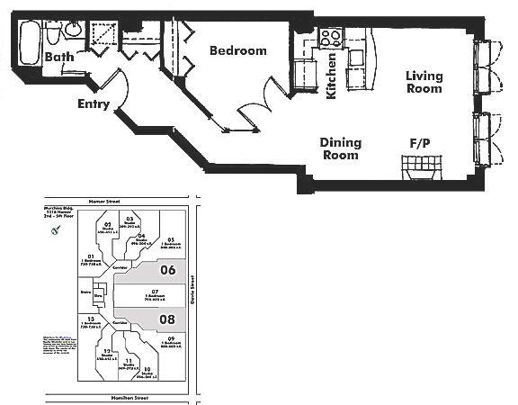 406 1216 HOMER STREET, Vancouver, BC Floor Plan