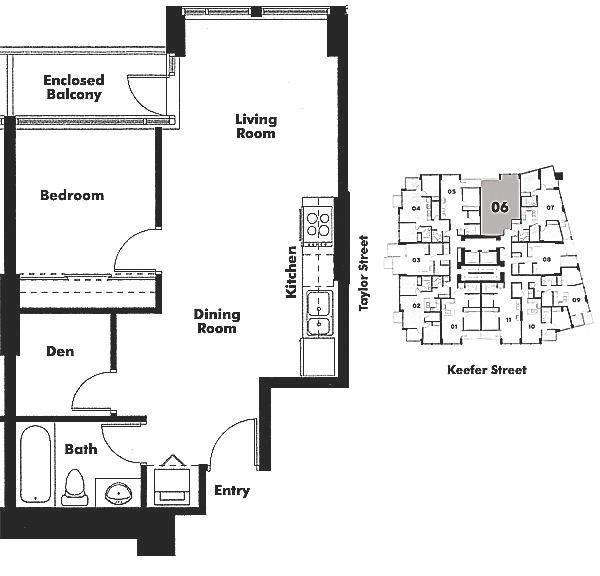 706 550 TAYLOR STREET, Vancouver, BC Floor Plan