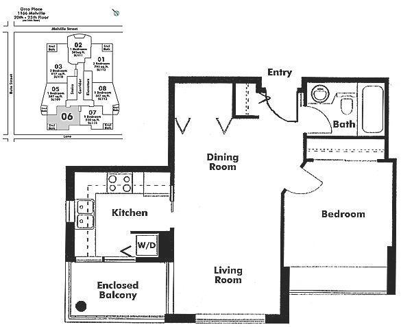 2306 1166 MELVILLE STREET, Vancouver, BC Floor Plan