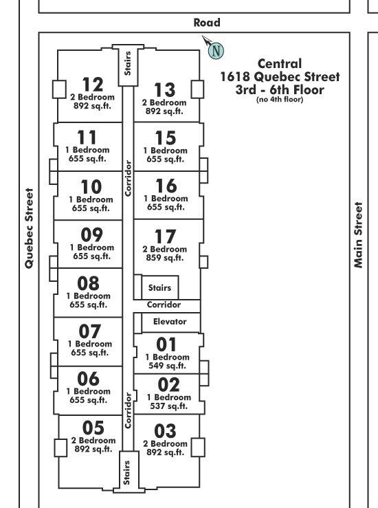 513 1618 QUEBEC STREET, Vancouver, BC Floor Plate