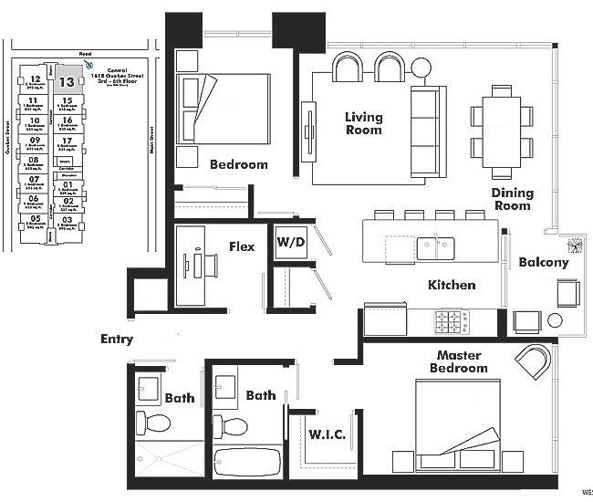 513 1618 QUEBEC STREET, Vancouver, BC Floor Plan