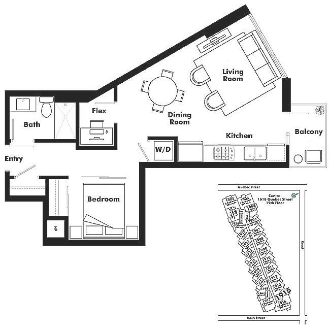 1915 1618 QUEBEC STREET, Vancouver, BC Floor Plan