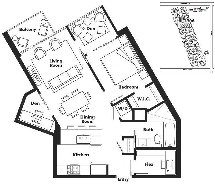 1906 1618 QUEBEC STREET, Vancouver, BC Floor Plan