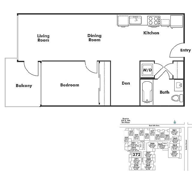 372 250 6th Avenue, Vancouver, BC Floor Plan