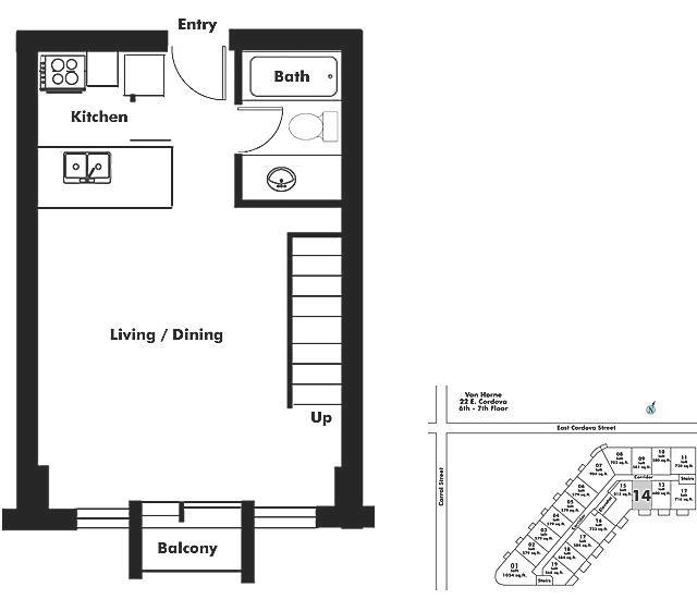 714 22 Cordova Street, Vancouver, BC Floor Plan