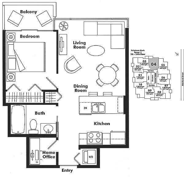 904 977 Mainland Street, Vancouver, BC Floor Plan