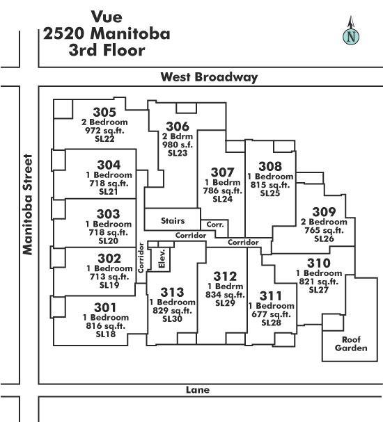 307 2520 MANITOBA STREET, Vancouver, BC Floor Plate