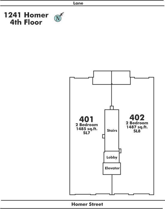 401 1241 HOMER STREET, Vancouver, BC Floor Plate