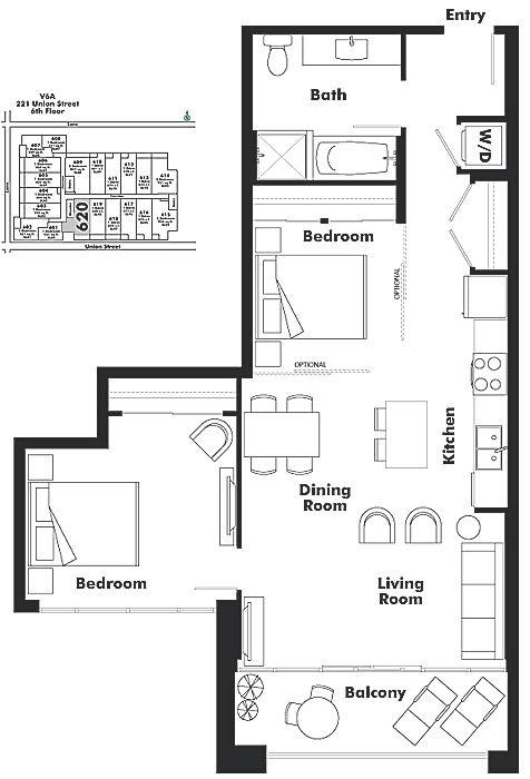 620 221 UNION STREET, Vancouver, BC Floor Plan