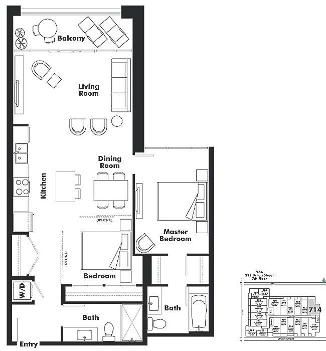 714 221 UNION STREET, Vancouver, BC Floor Plan