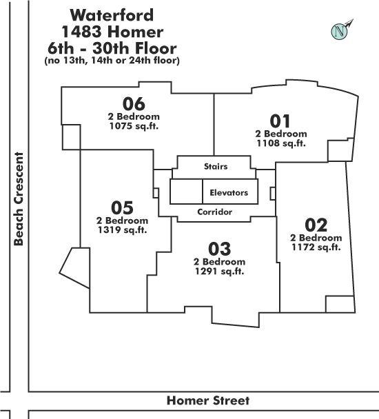 603 1483 HOMER STREET, Vancouver, BC Floor Plate