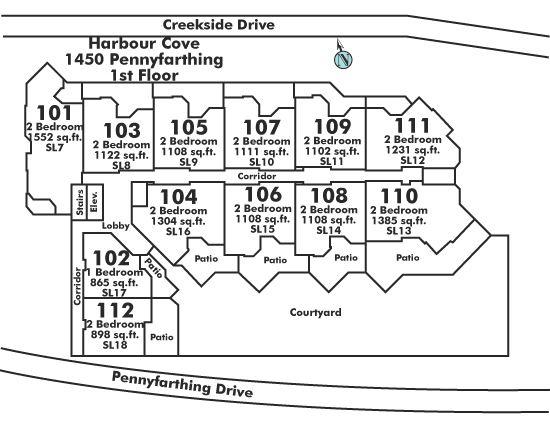 104 1470 PENNYFARTHING DRIVE, Vancouver, BC Floor Plate