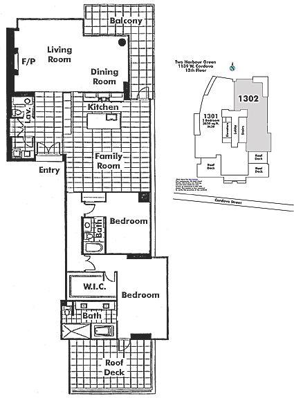 1302 1139 W CORDOVA STREET, Vancouver, BC Floor Plan