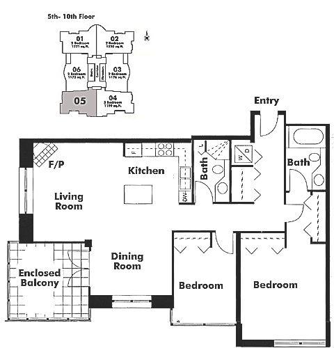 805 1255 Main Street, Vancouver, BC Floor Plan