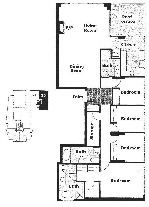 L302 1550 COAL HARBOUR QUAY, Vancouver, BC Floor Plan