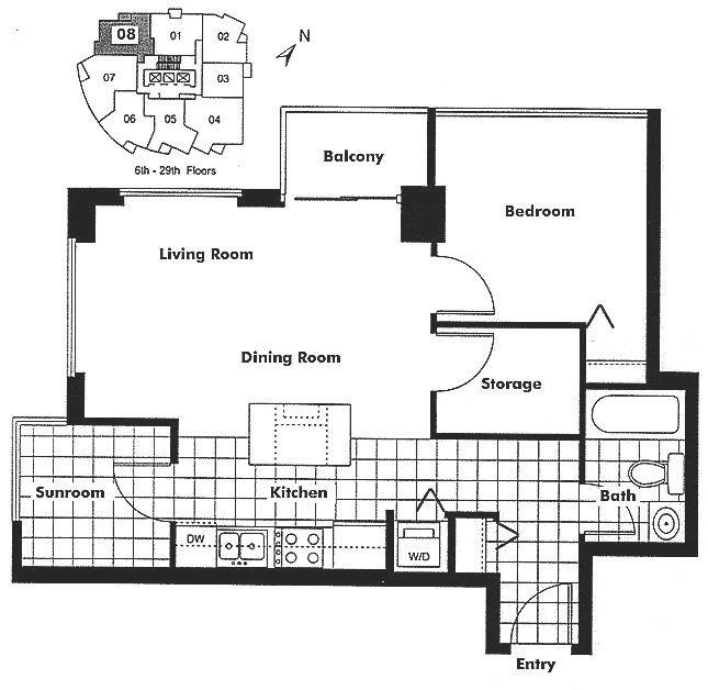 608 1199 SEYMOUR STREET, Vancouver, BC Floor Plan