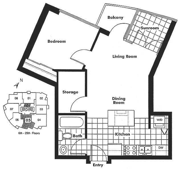 2605 1199 Seymour Street, Vancouver, BC Floor Plan