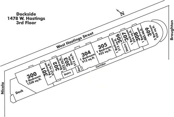 308 1478 W HASTINGS STREET, Vancouver, BC Floor Plate