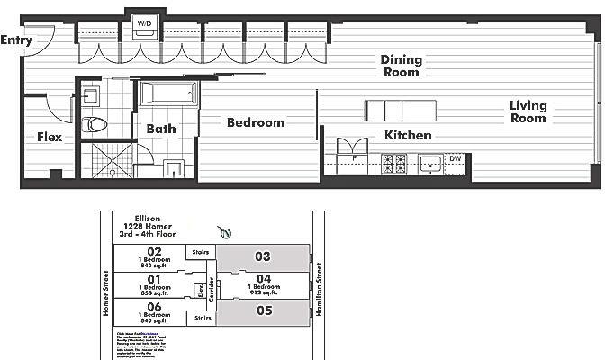 303 1228 HOMER STREET, Vancouver, BC Floor Plan