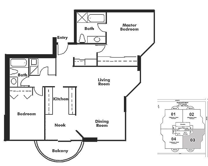 903 717 JERVIS STREET, Vancouver, BC Floor Plan