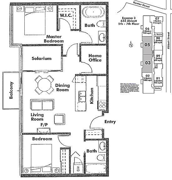 503 188 KEEFER PLACE, Vancouver, BC Floor Plan