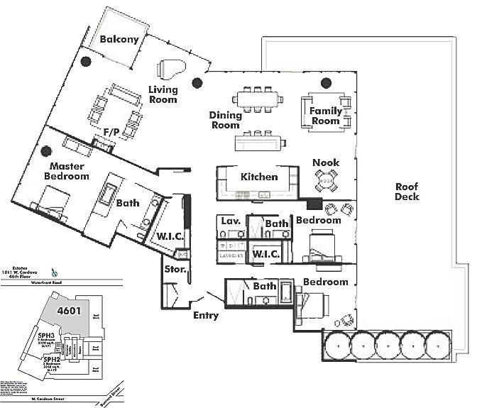 4601 1011 W CORDOVA STREET, Vancouver, BC Floor Plan