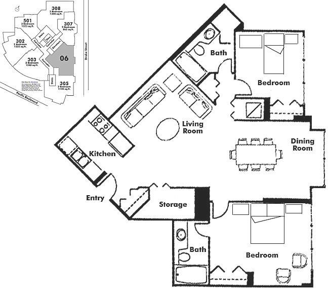 306 1318 HOMER STREET, Vancouver, BC Floor Plan